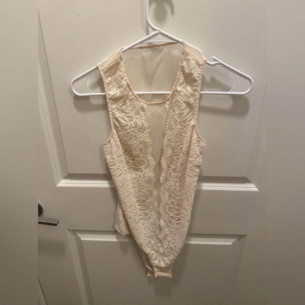 Beige Lace BodySuite